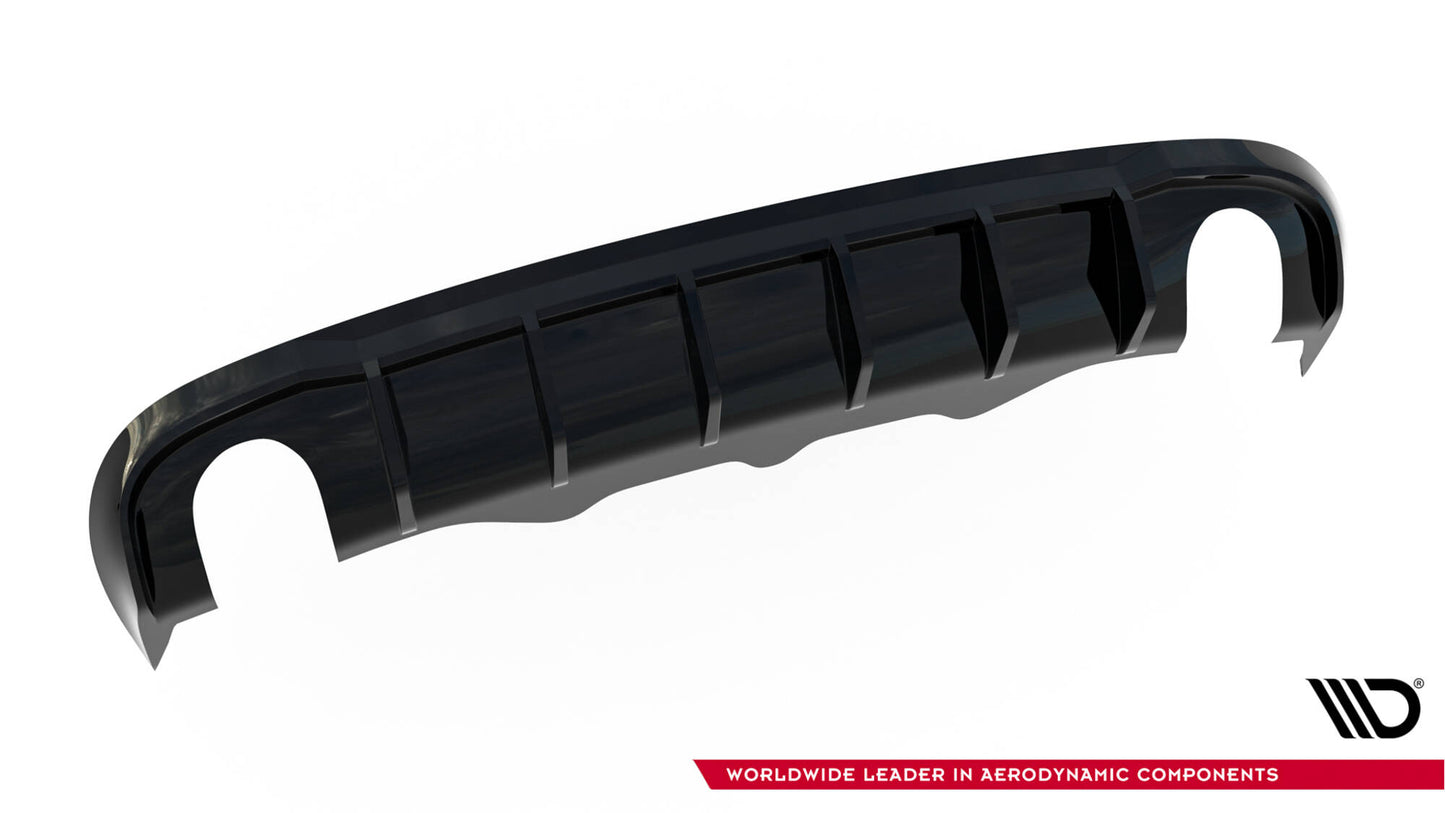 Diffusor Heck Ansatz für Audi A5 S-Line Sportback 8T (Einzelauspuff li. re.)