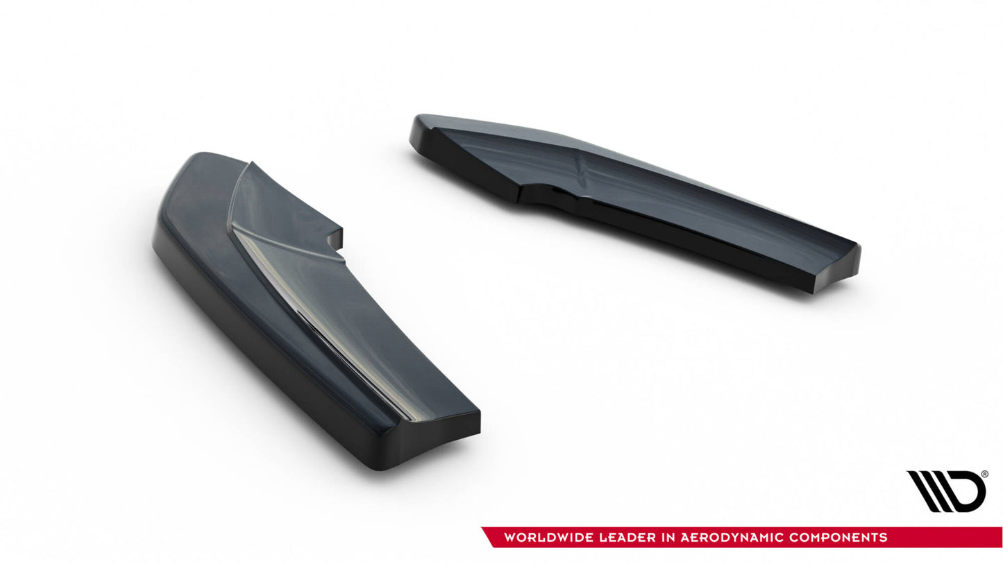 Heck Ansatz Flaps Diffusor für BMW X4 M Paket schwarz Hochglanz