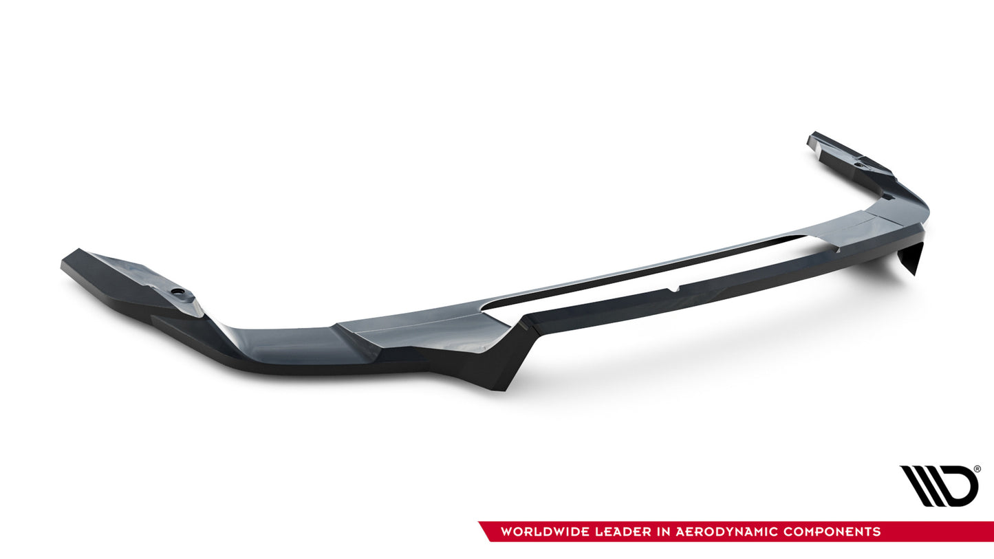 Mittlerer Cup Diffusor DTM Look Heck Ansatz für Audi Q7 S-Line Mk2 Facelift 2 schwarz Hochglanz