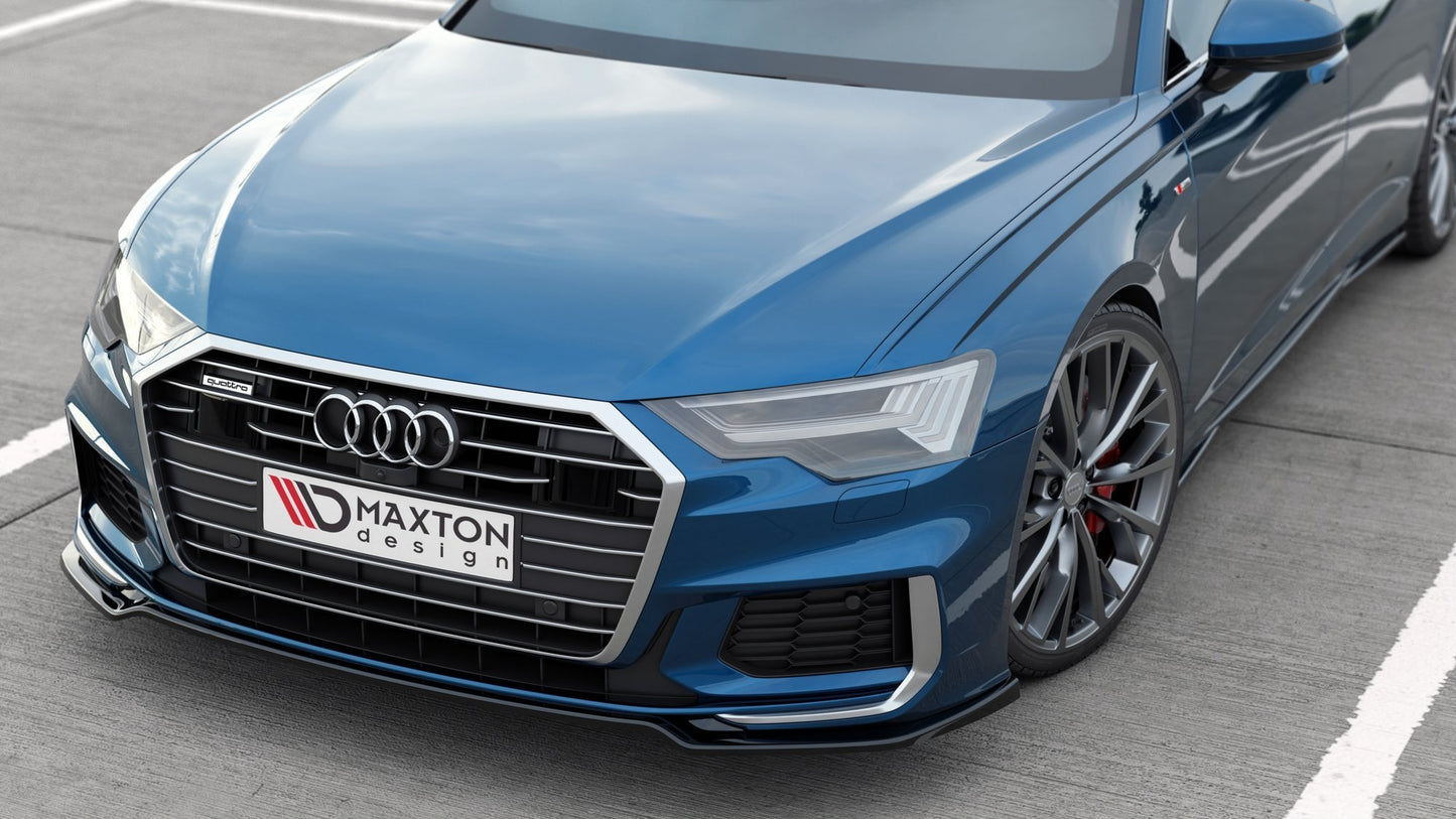 Front Ansatz V.1 für Audi A6 S-Line / S6 C8 / C8 Facelift schwarz Hochglanz