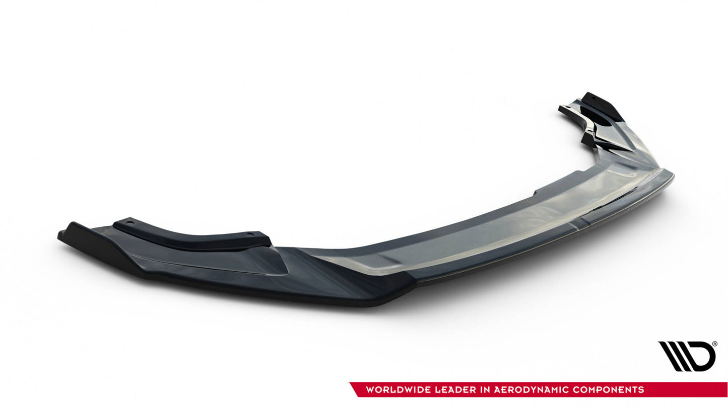 Front Ansatz V.2 für VW Golf R / R-Line Mk7 Facelift schwarz Hochglanz