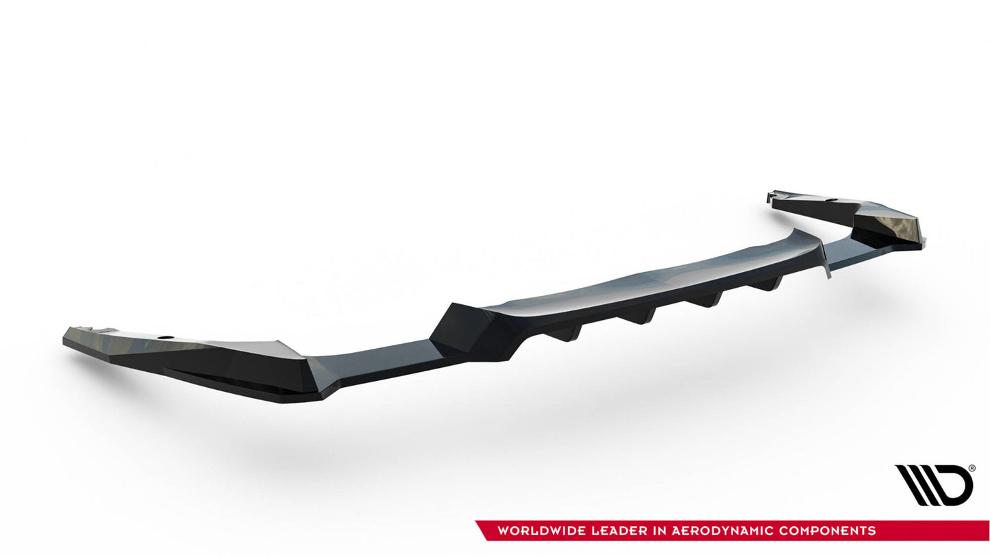 Mittlerer Cup Diffusor DTM Look Heck Ansatz für Subaru Impreza WRX STI Mk3 Facelift schwarz Hochglanz