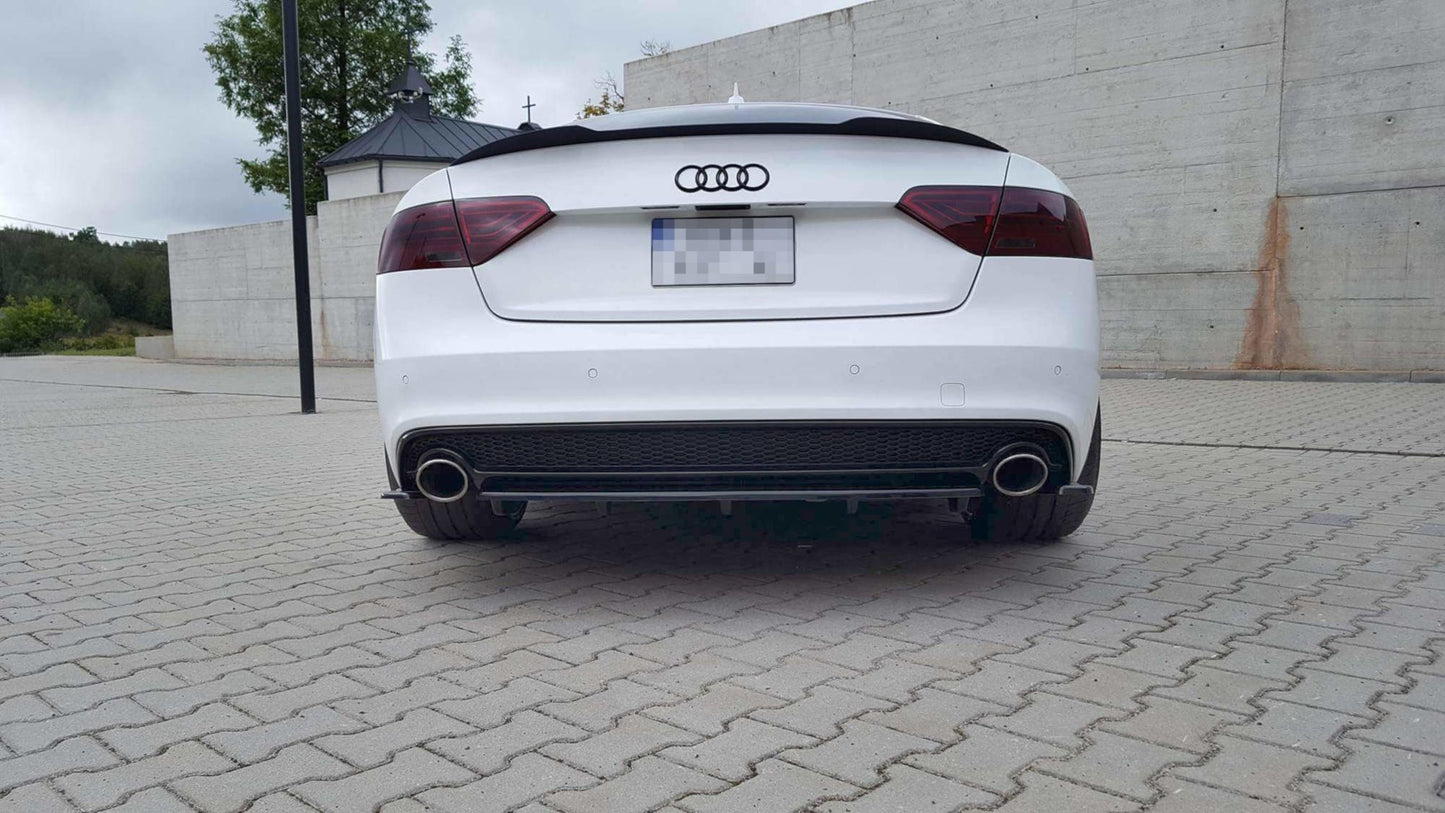 Heckansatz AUDI A5 S-LINE Facelift DTM LOOK schwarz Hochglanz