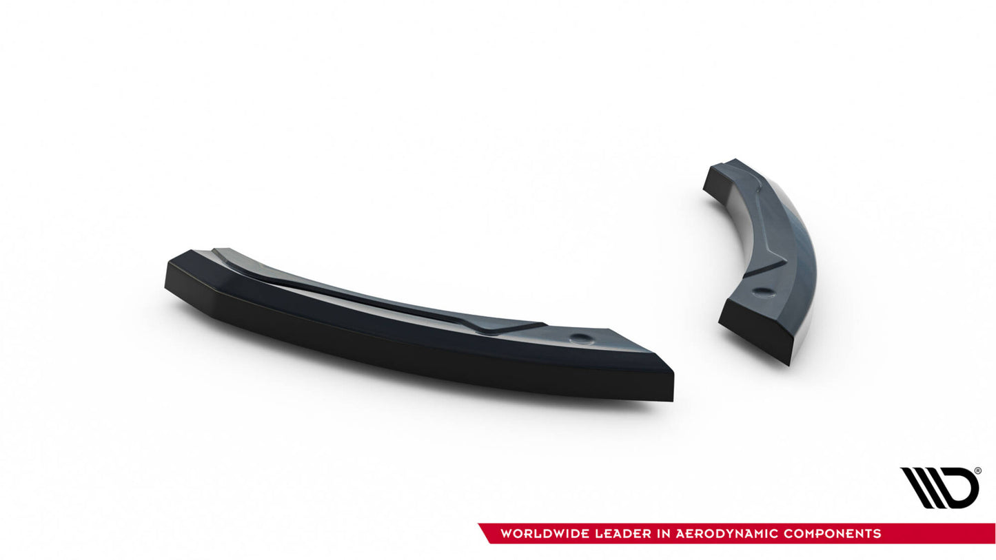 Heck Ansatz Flaps Diffusor für RENAULT MEGANE 3 RS schwarz Hochglanz