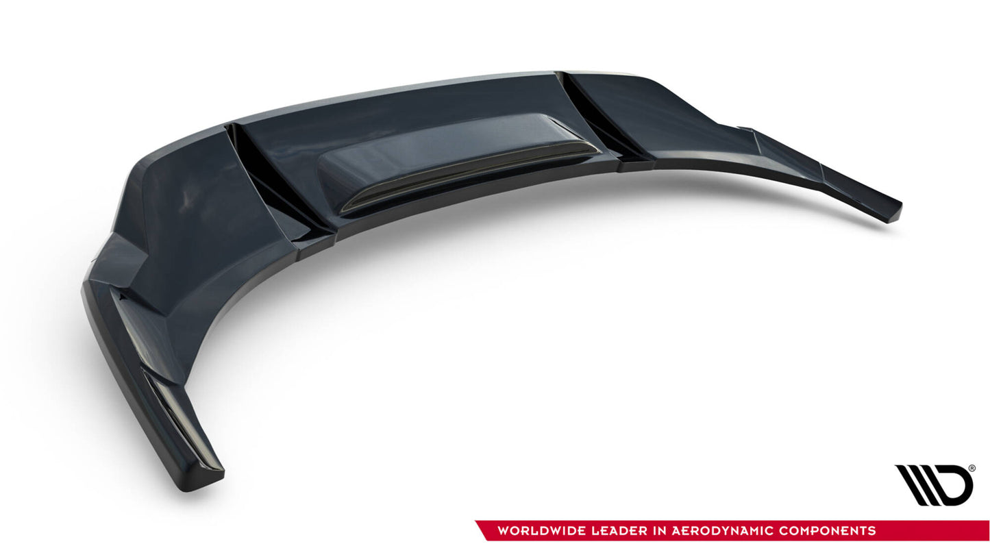 Mittlerer Cup Diffusor DTM Look Heck Ansatz für Audi e-Tron S-Line schwarz Hochglanz