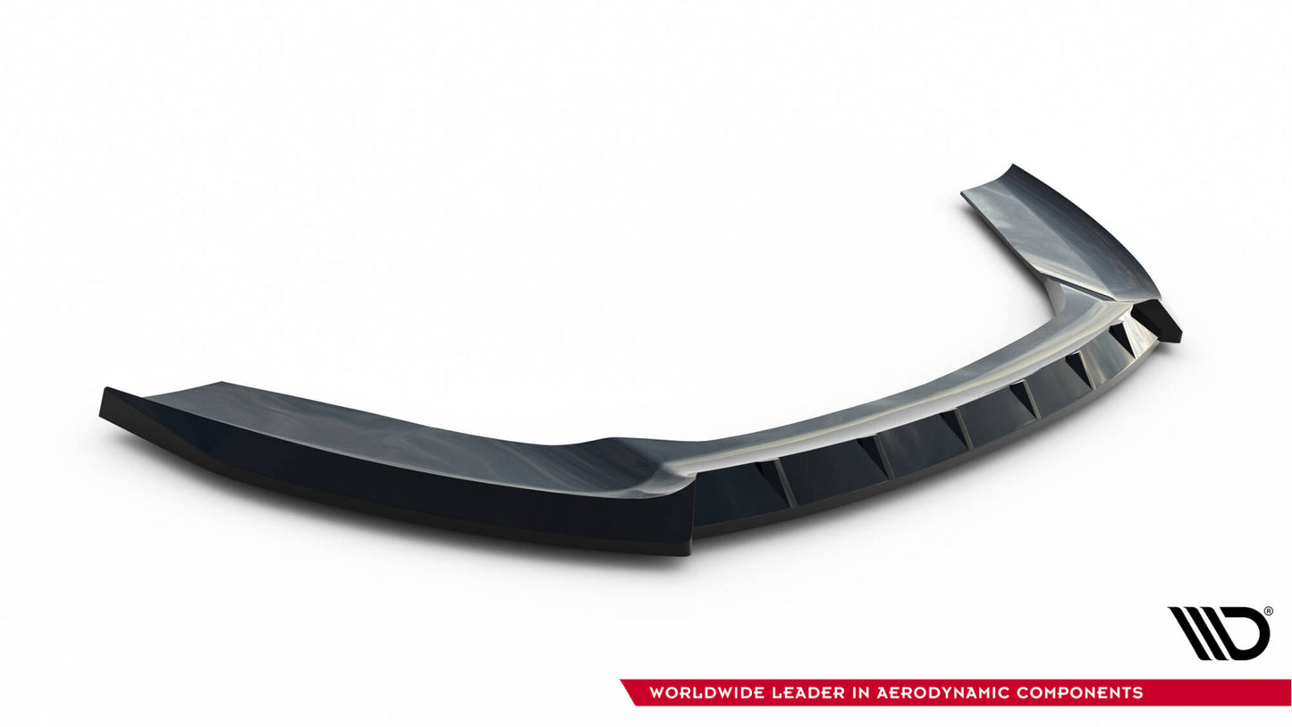 Front Ansatz V.6 für Ford Fiesta ST Mk7 Facelift schwarz Hochglanz