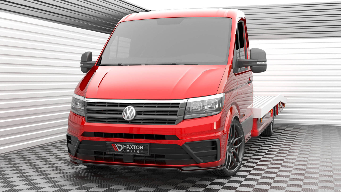 Front Ansatz V.2 für VW Crafter Mk2 schwarz Hochglanz