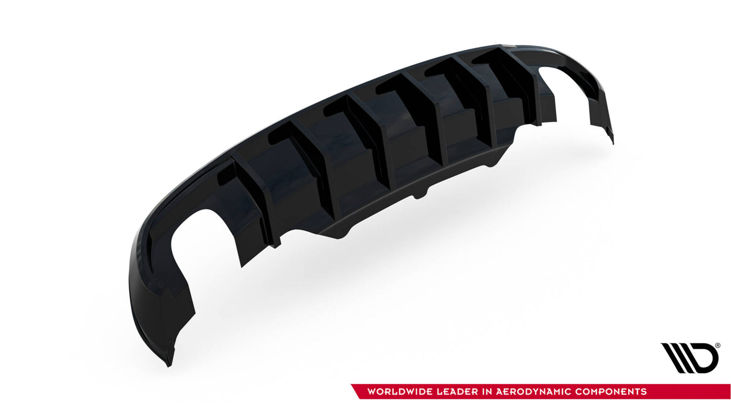 Diffusor Heck Ansatz für Audi A5 Coupe / Cabrio S-Line 8T (Einzelauspuff li. re.)