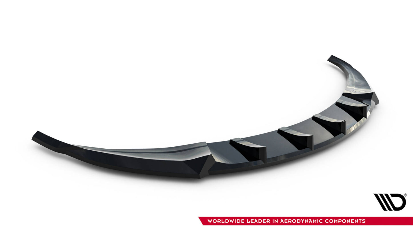 Front Ansatz V.2 für Tesla Model 3 Performance Mk1 Facelift schwarz Hochglanz
