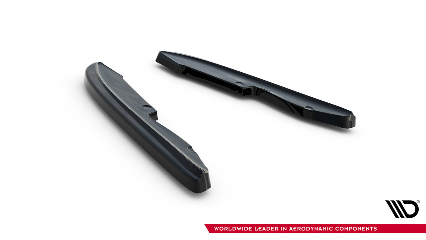 Heck Ansatz Flaps Diffusor für BMW 3er E90 M Paket schwarz Hochglanz