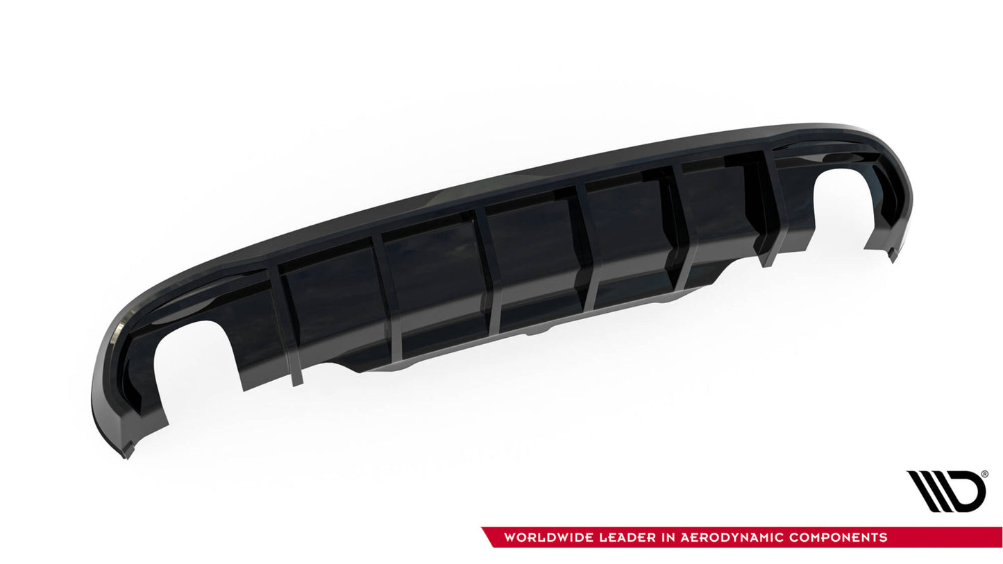 Diffusor Heck Ansatz für Audi A5 Coupe / Cabrio S-Line 8T (Einzelauspuff li. re.)
