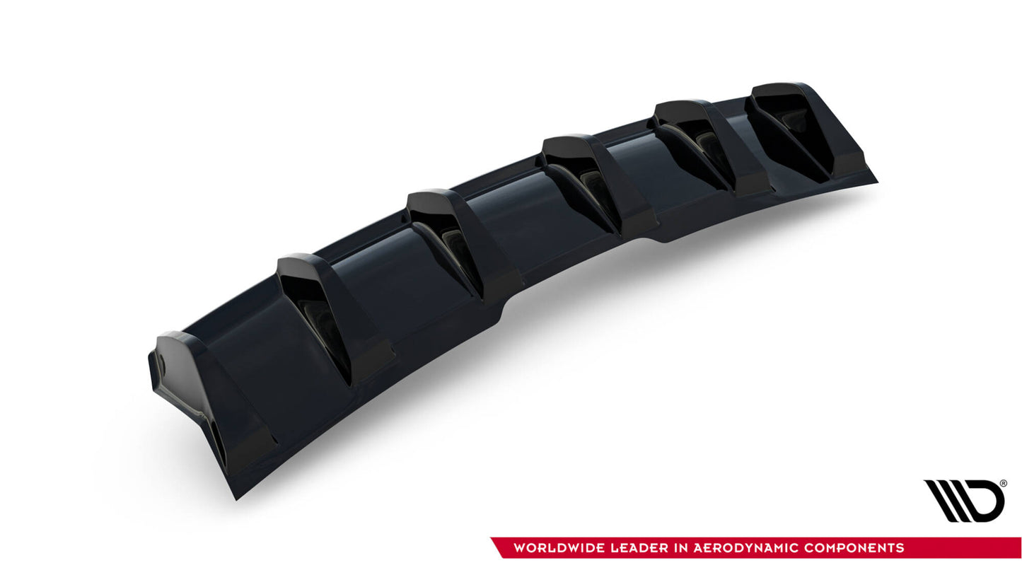 Diffusor Heck Ansatz für Audi RS5 Coupe / Sportback F5 schwarz Hochglanz