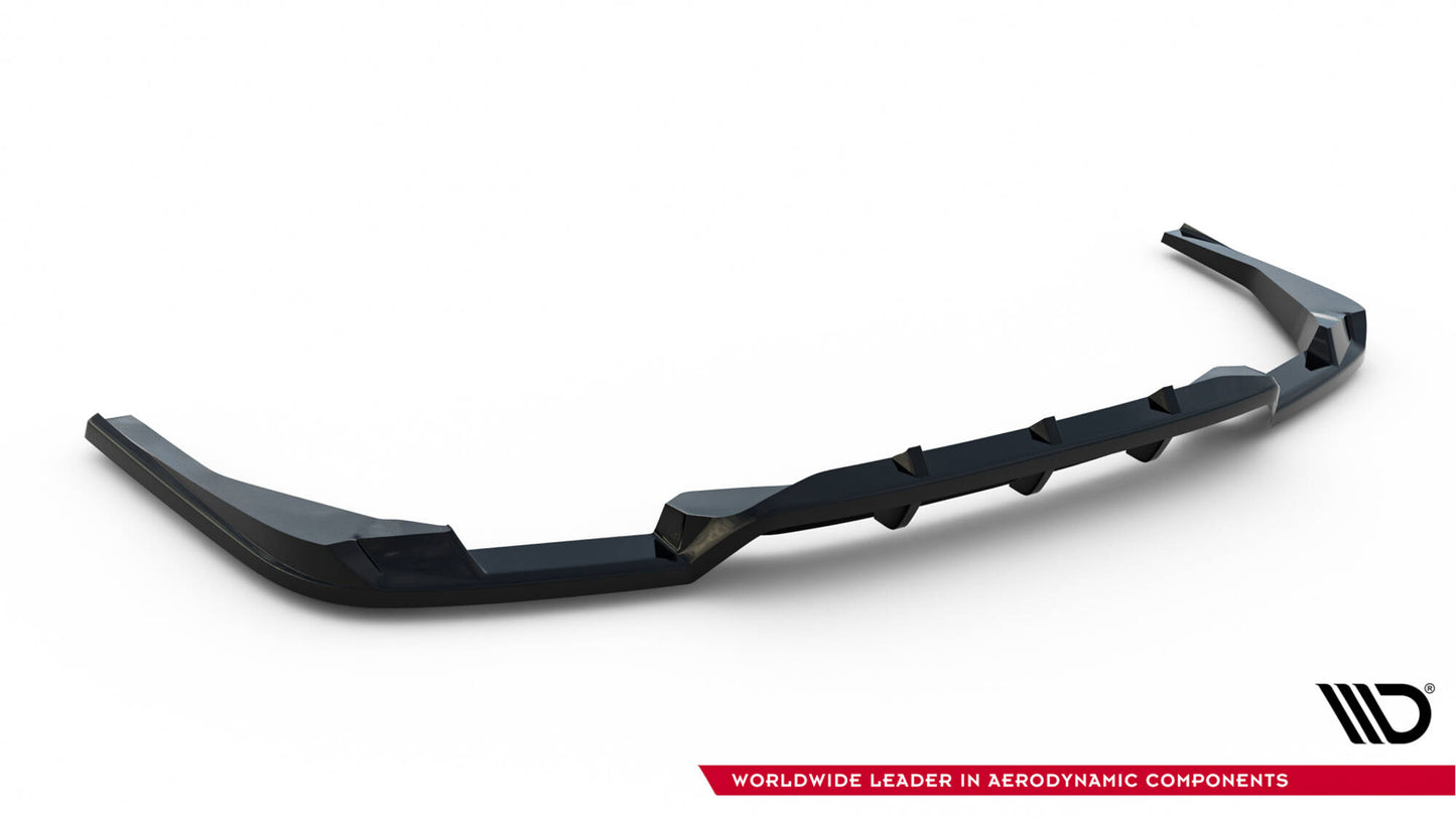 Mittlerer Cup Diffusor DTM Look Heck Ansatz V.2 für BMW X4 M-Paket G02 Facelift schwarz Hochglanz