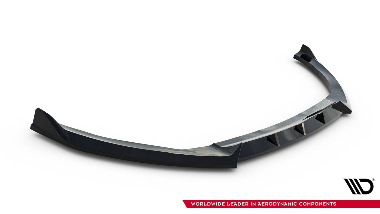 Front Ansatz V.6 für Ford Focus ST Mk3 Facelift schwarz Hochglanz