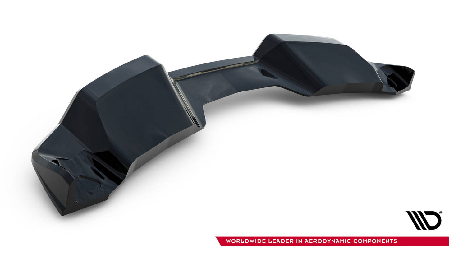 Mittlerer Diffusor Heck Ansatz DTM Look für Chevrolet Corvette C7 schwarz Hochglanz