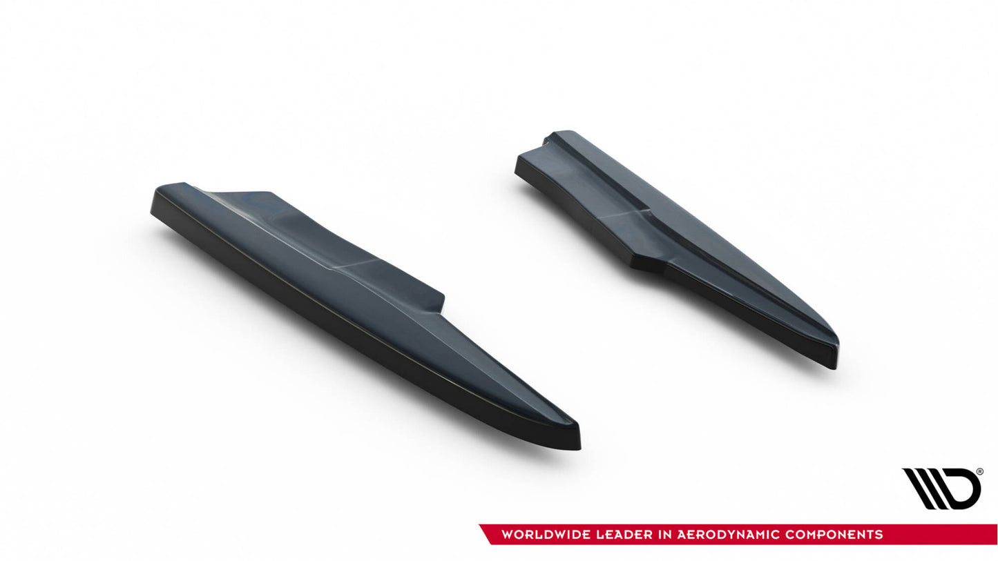 Heck Ansatz Flaps Diffusor für Audi SQ7 Mk2 (4M) Facelift schwarz Hochglanz