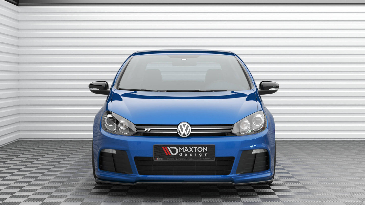 Front Ansatz V.2 für VW Golf R Mk6 schwarz Hochglanz