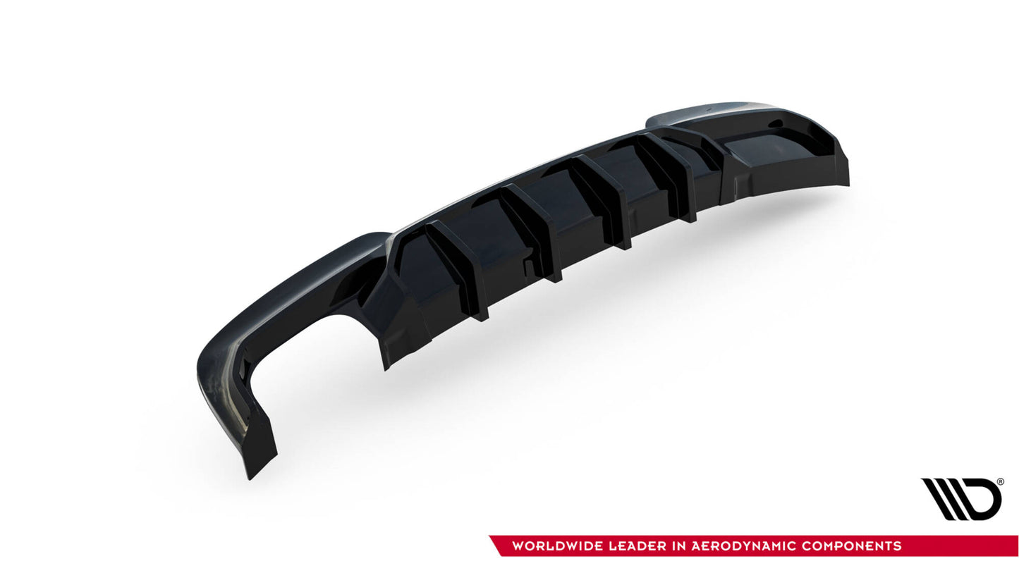 Diffusor Heck Ansatz V.2 für BMW 5er M-Paket F10 / F11 (Doppelauspuff li.)