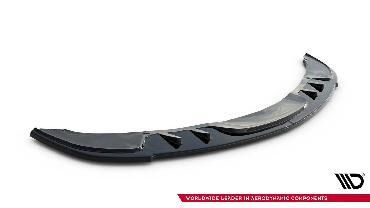 Front Ansatz V.1 für BMW 3er Limousine / Touring M-Paket E90 / E91 Facelift schwarz Hochglanz