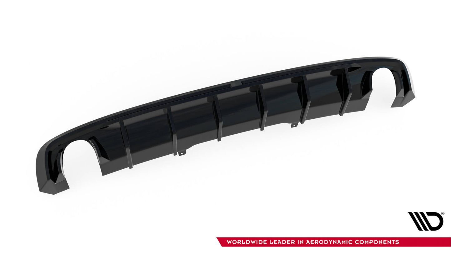 Diffusor Heck Ansatz für Audi A4 S-line B9 (Einzelauspuff li. re.)