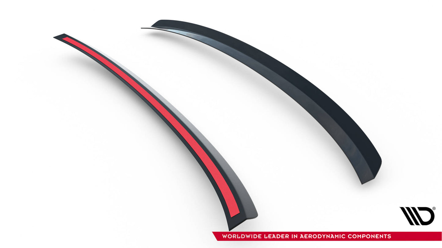 Spoiler CAP V.2 für Audi S4 / A4 Standard / S-Line / Competition Limousine B9 / B9 Facelift schwarz Hochglanz