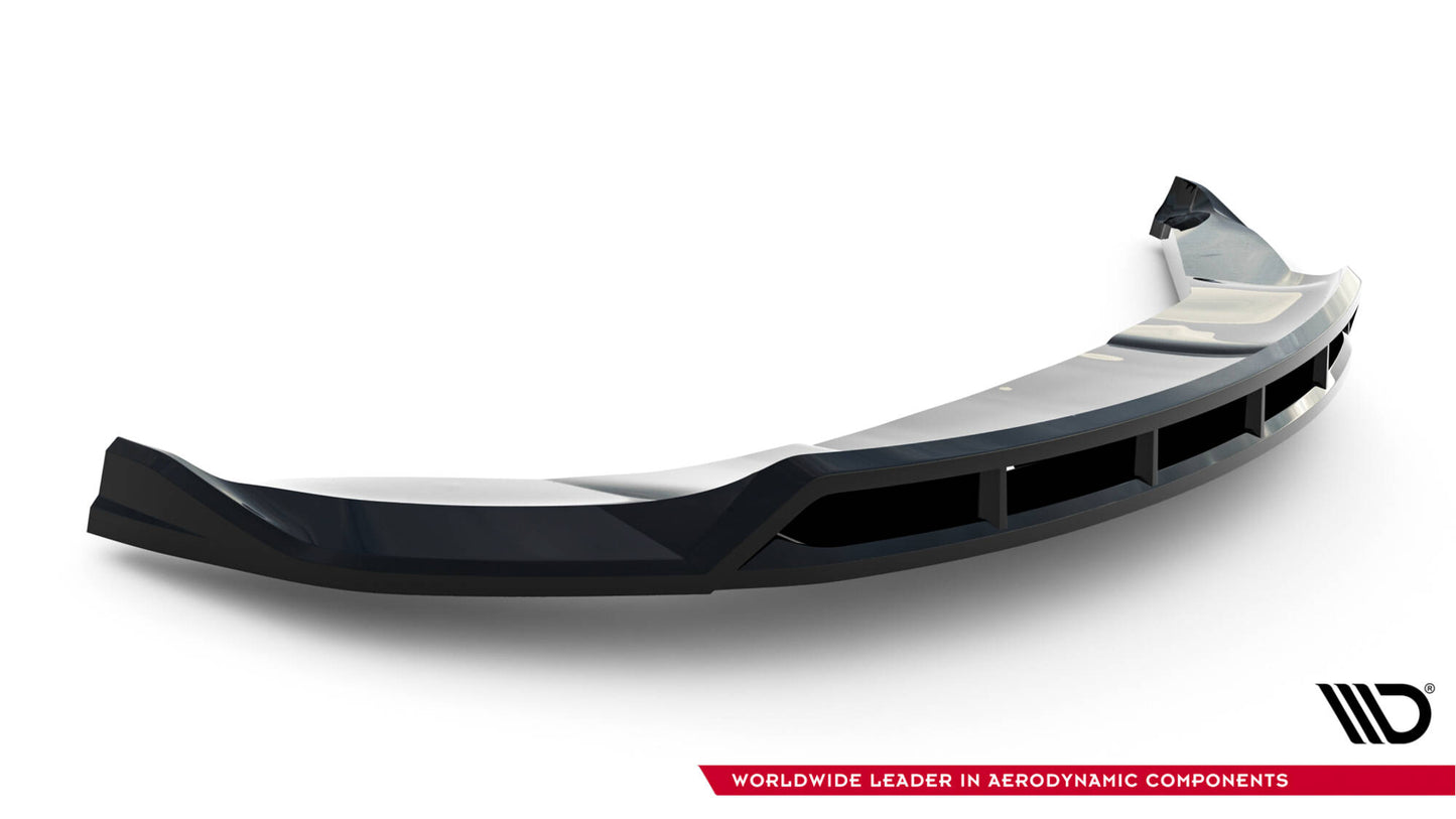 Front Ansatz V.3 für Tesla Model X Mk1 Facelift schwarz Hochglanz