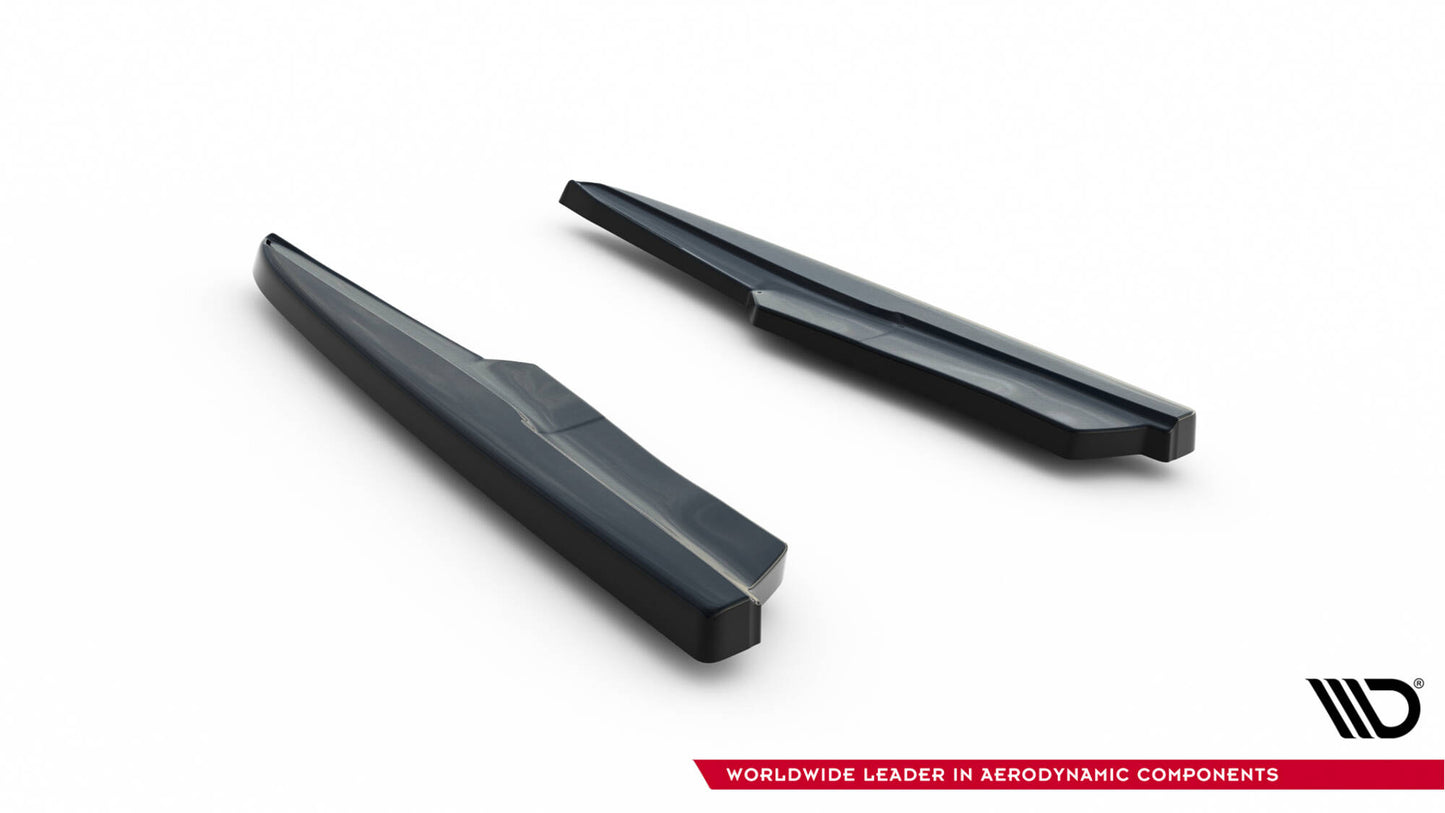 Heck Ansatz Flaps Diffusor für Audi SQ7 Mk2 (4M) Facelift schwarz Hochglanz