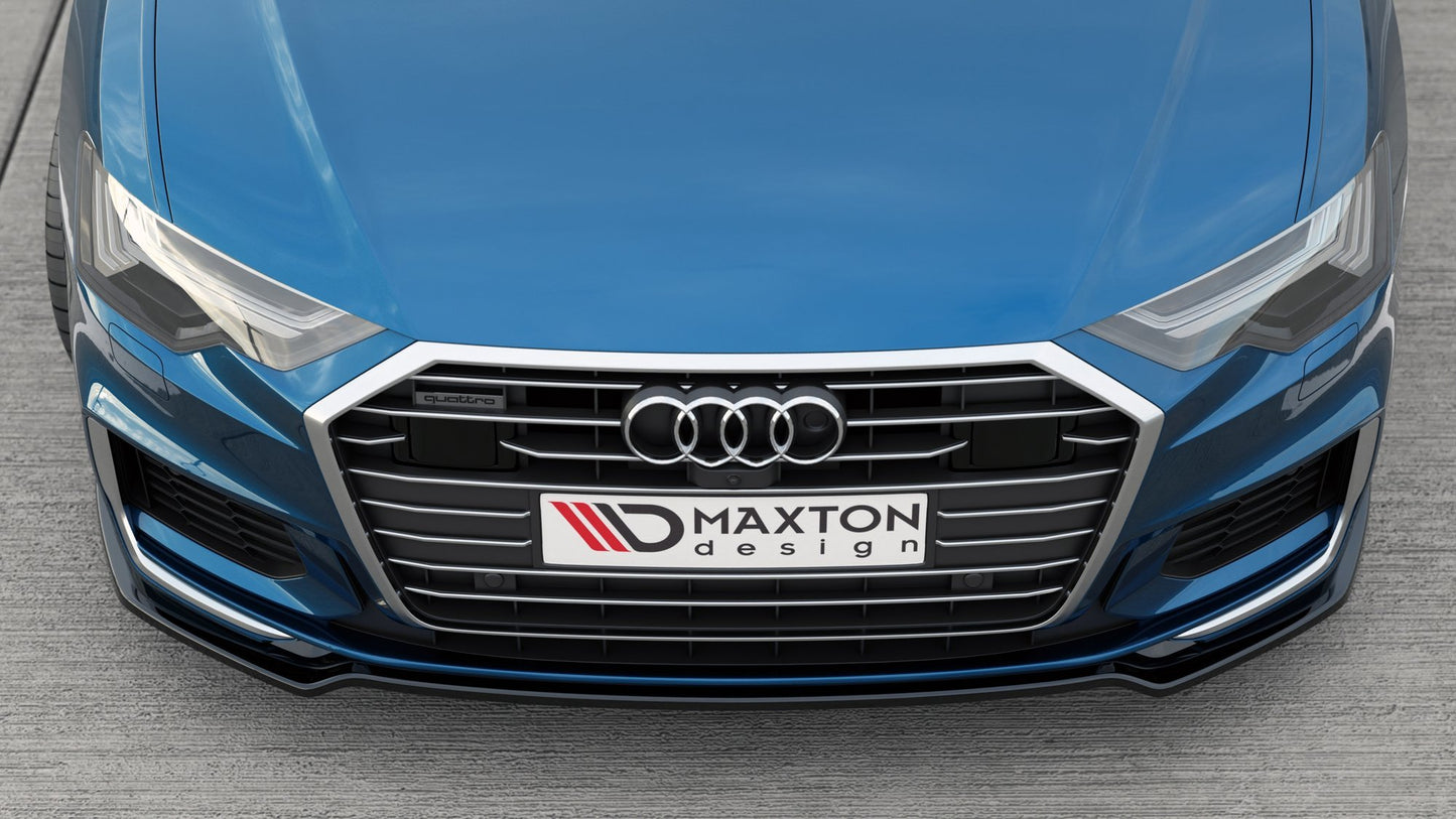 Front Ansatz V.1 für Audi A6 S-Line / S6 C8 / C8 Facelift schwarz Hochglanz