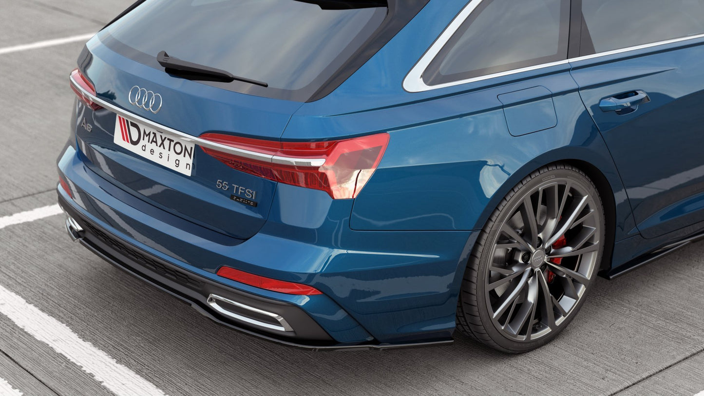 Heckansatz Audi A6 S-Line C8 schwarz Hochglanz