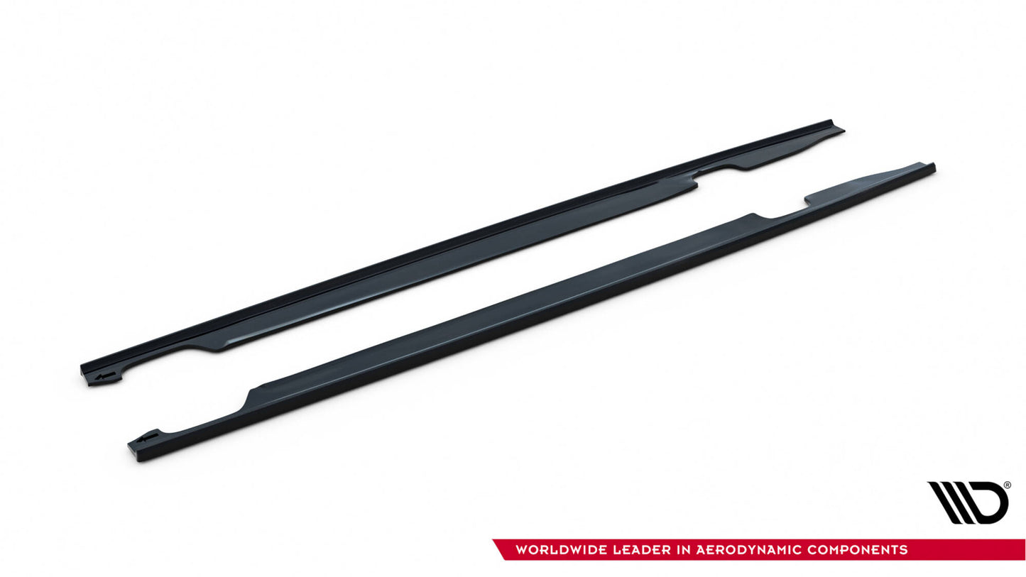 Dokładki Progów Audi S6 / A6 S-Line / A6 C7 FL schwarz Hochglanz