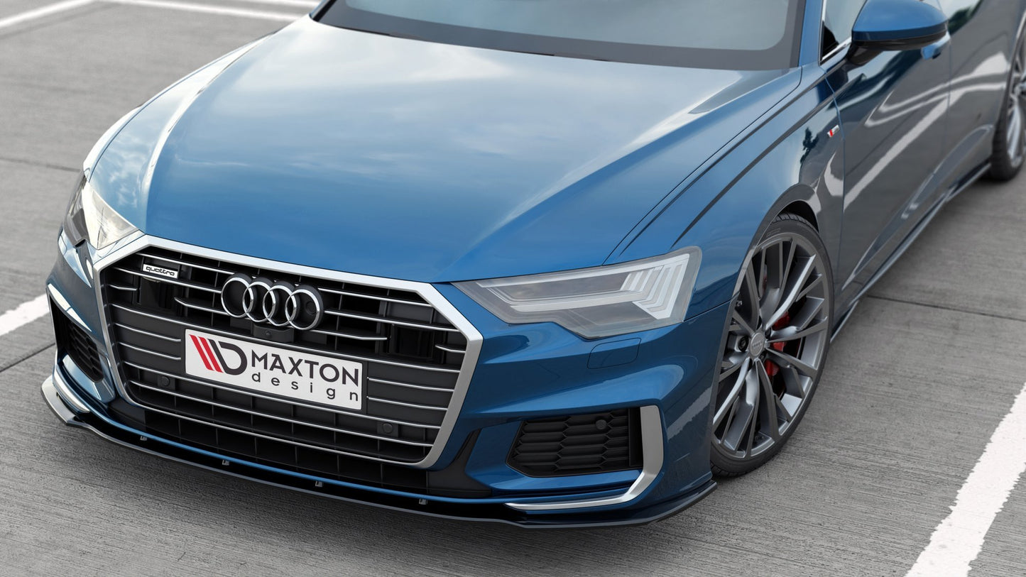 Front Ansatz V.2 für Audi A6 S-Line / S6 C8 / C8 Facelift schwarz Hochglanz