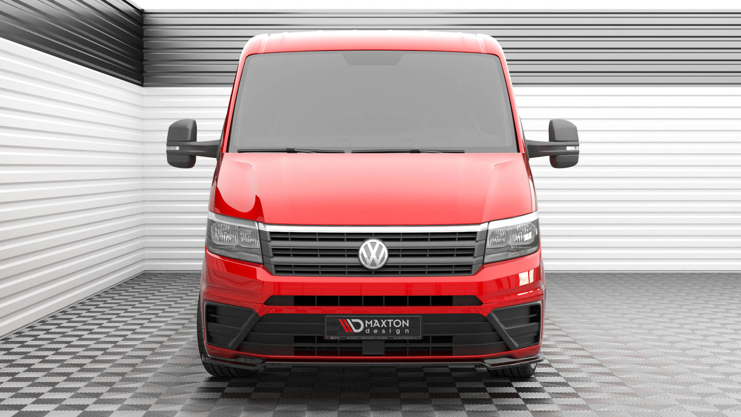 Front Ansatz V.2 für VW Crafter Mk2 schwarz Hochglanz