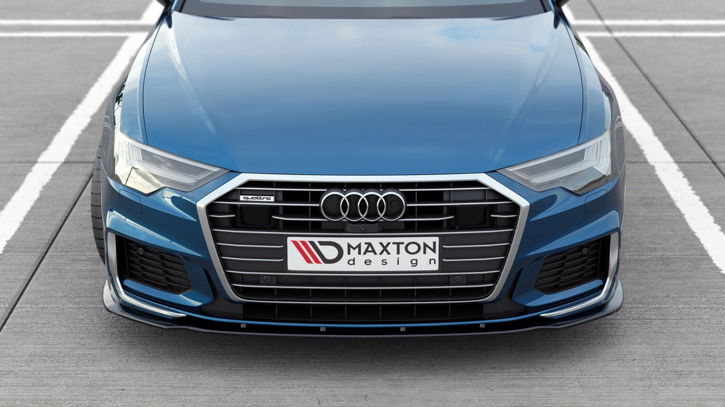 Front Ansatz V.2 für Audi A6 S-Line / S6 C8 / C8 Facelift schwarz Hochglanz