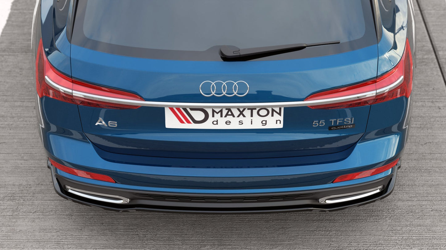 Heckansatz Audi A6 S-Line C8 schwarz Hochglanz