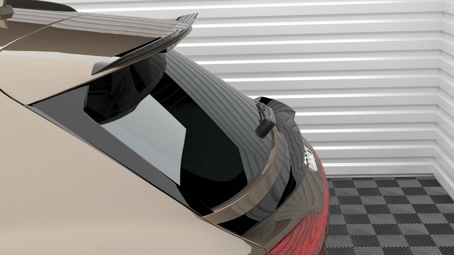 Niedriger Spoiler CAP für Audi e-tron schwarz Hochglanz