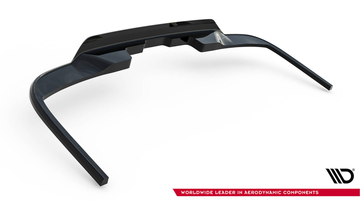 Mittlerer Cup Diffusor DTM Look Heck Ansatz für VW Multivan Long T7 schwarz Hochglanz
