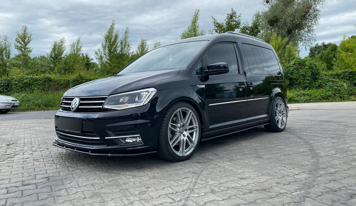 Seitenschweller Ansatz für VW Caddy Mk. 4 schwarz Hochglanz