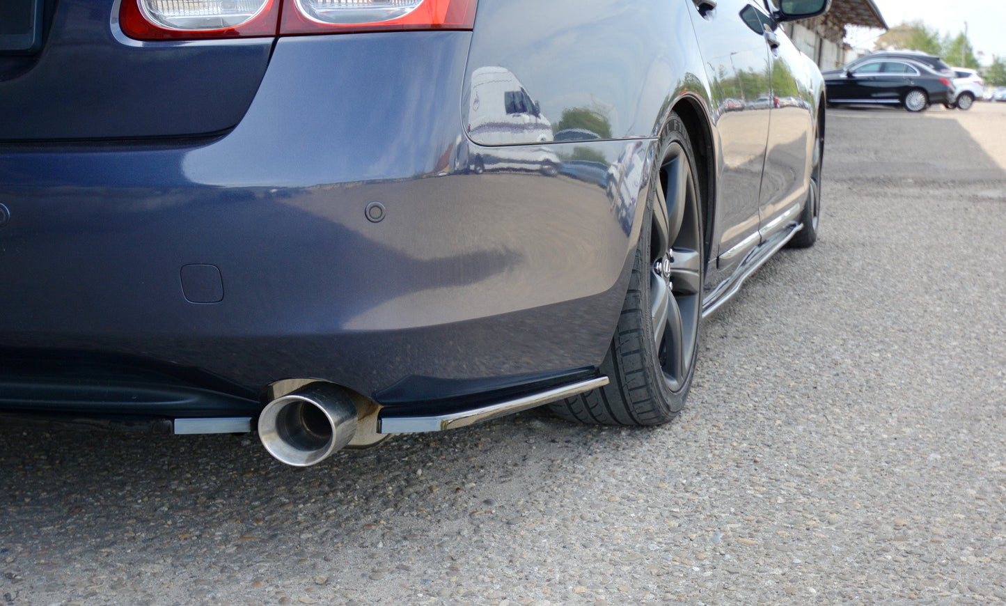 Heck Ansatz Flaps Diffusor für LEXUS GS MK.3 Carbon Look