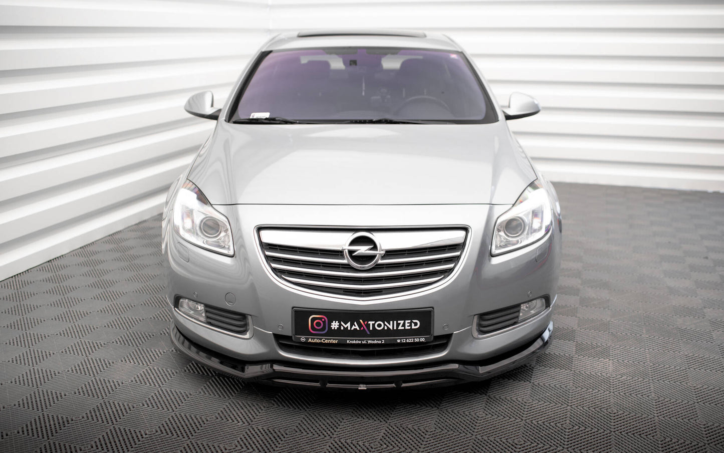 Front Ansatz für Opel Insignia OPC-Line Mk1 schwarz Hochglanz