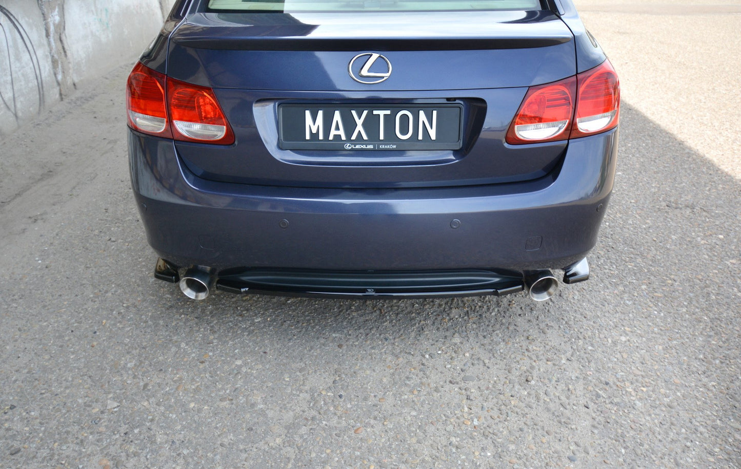 Heck Ansatz Flaps Diffusor für LEXUS GS MK.3 schwarz Hochglanz