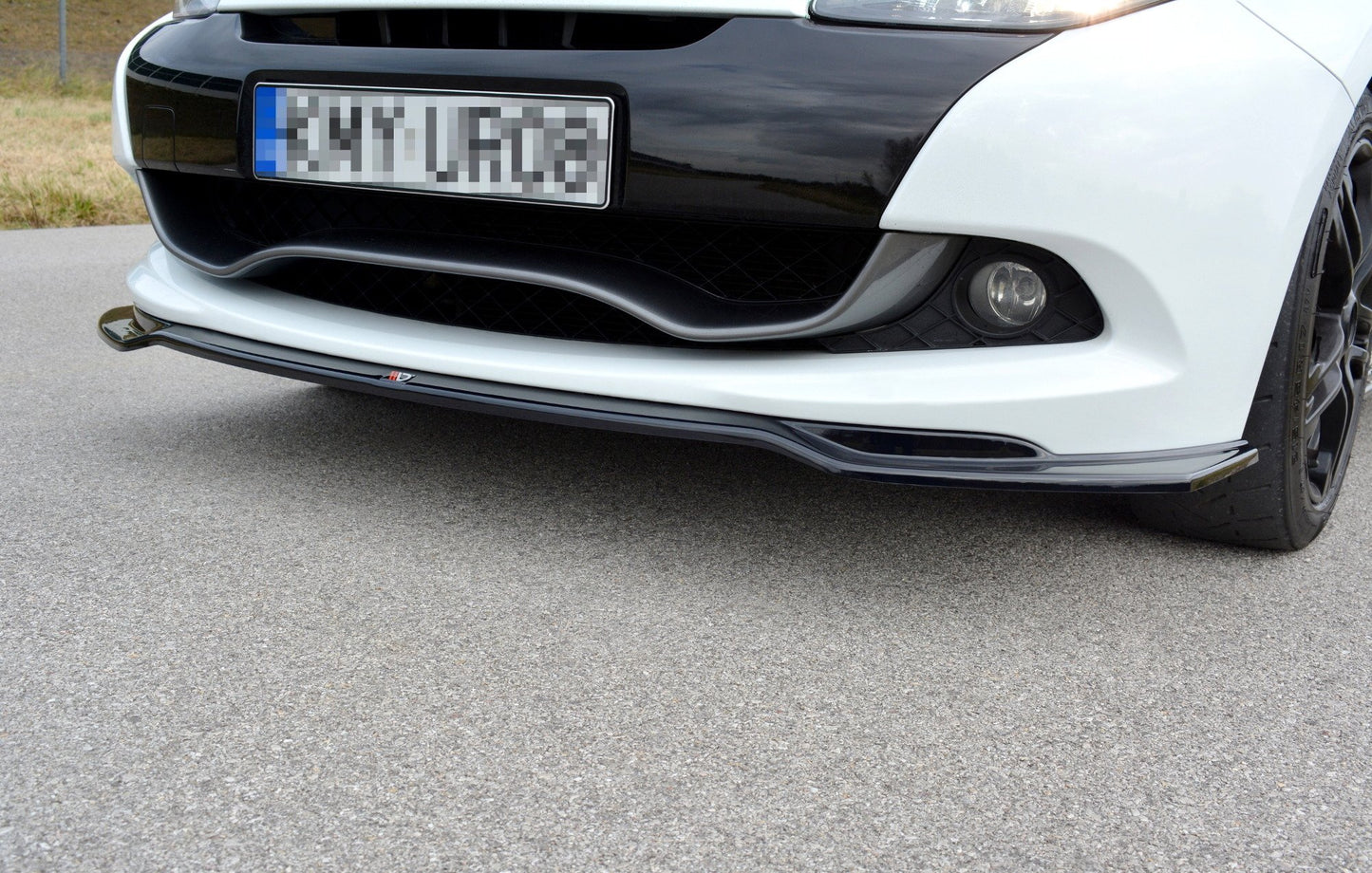 Front Ansatz V.1 für RENAULT CLIO MK3 RS FACELIFT schwarz Hochglanz