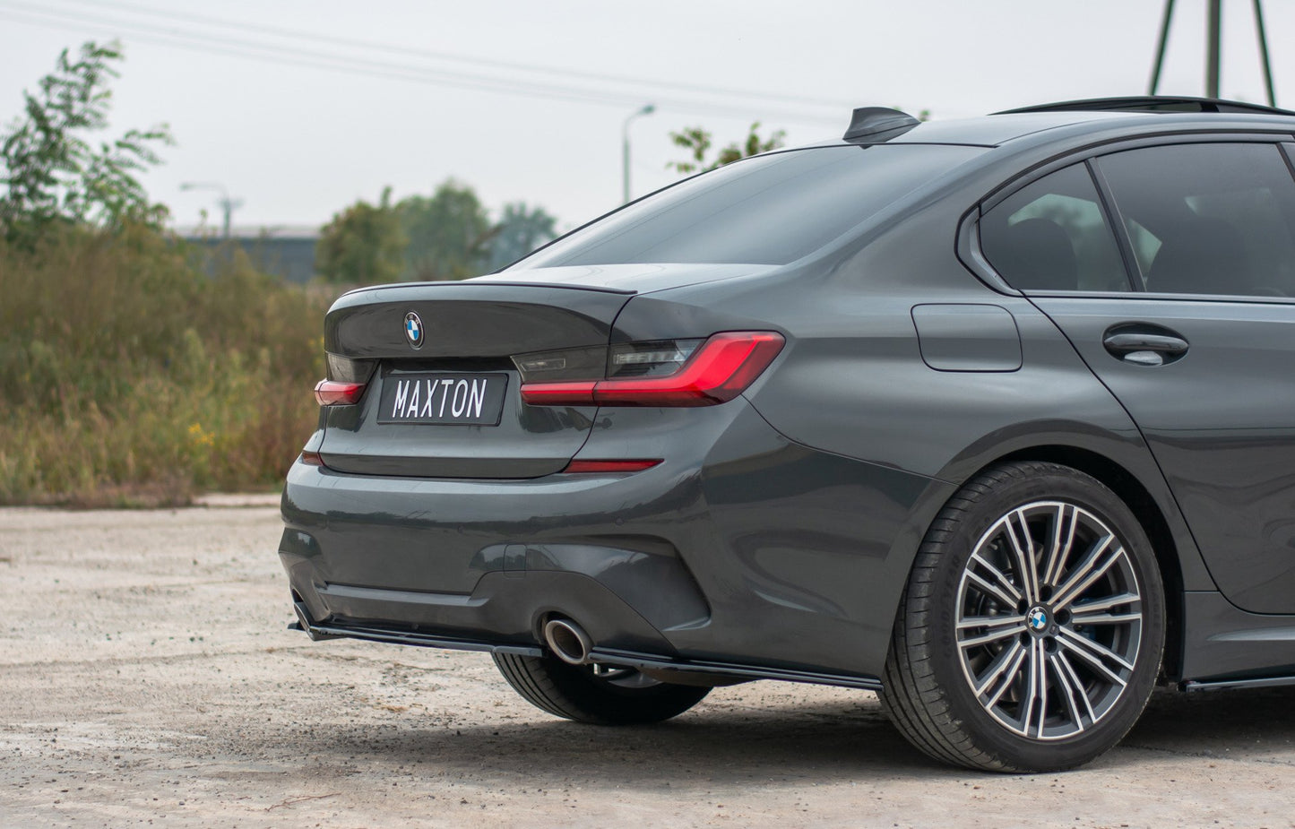 Heckansatz BMW 3er G20 M Paket schwarz Hochglanz