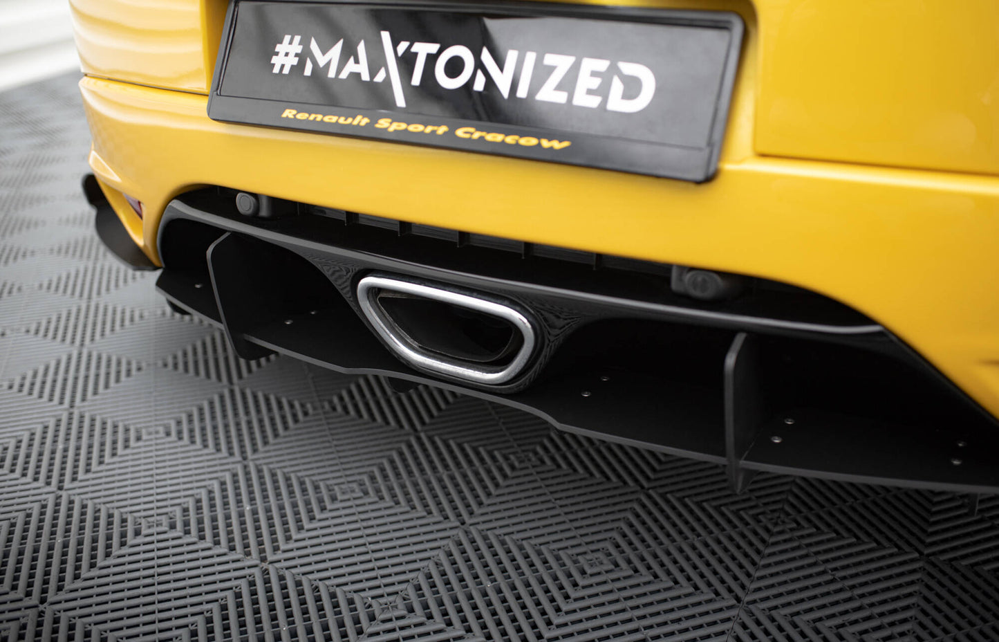 Diffusor Heck Ansatz für Heckschürze für RENAULT MEGANE MK3 RS