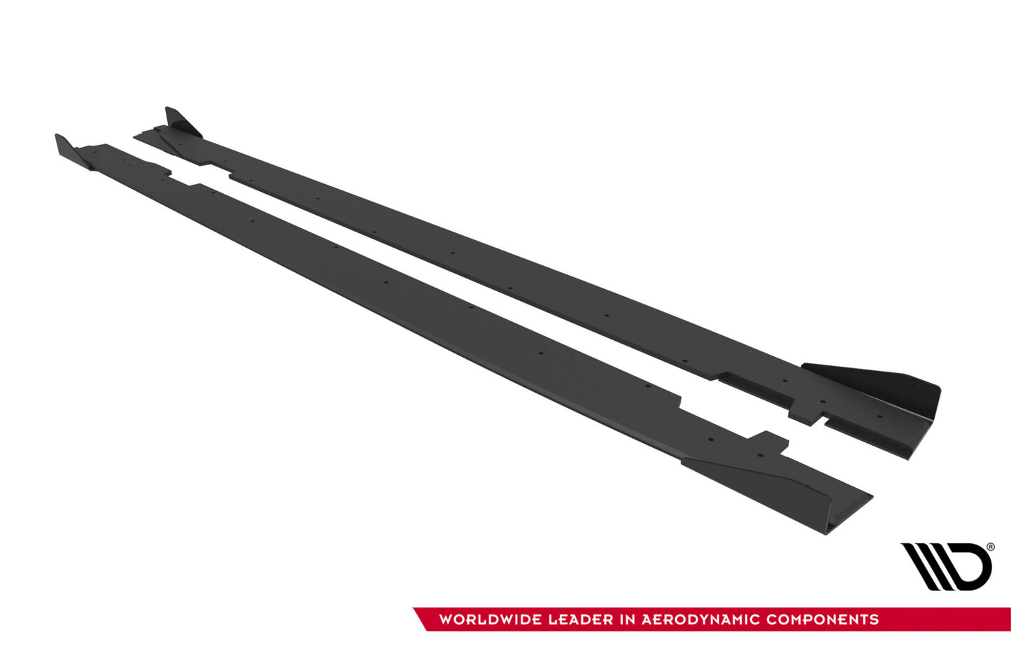 Street Pro Seitenschweller Ansatz für + Flaps Audi A5 Sportback F5 Facelift schwarz Hochglanz