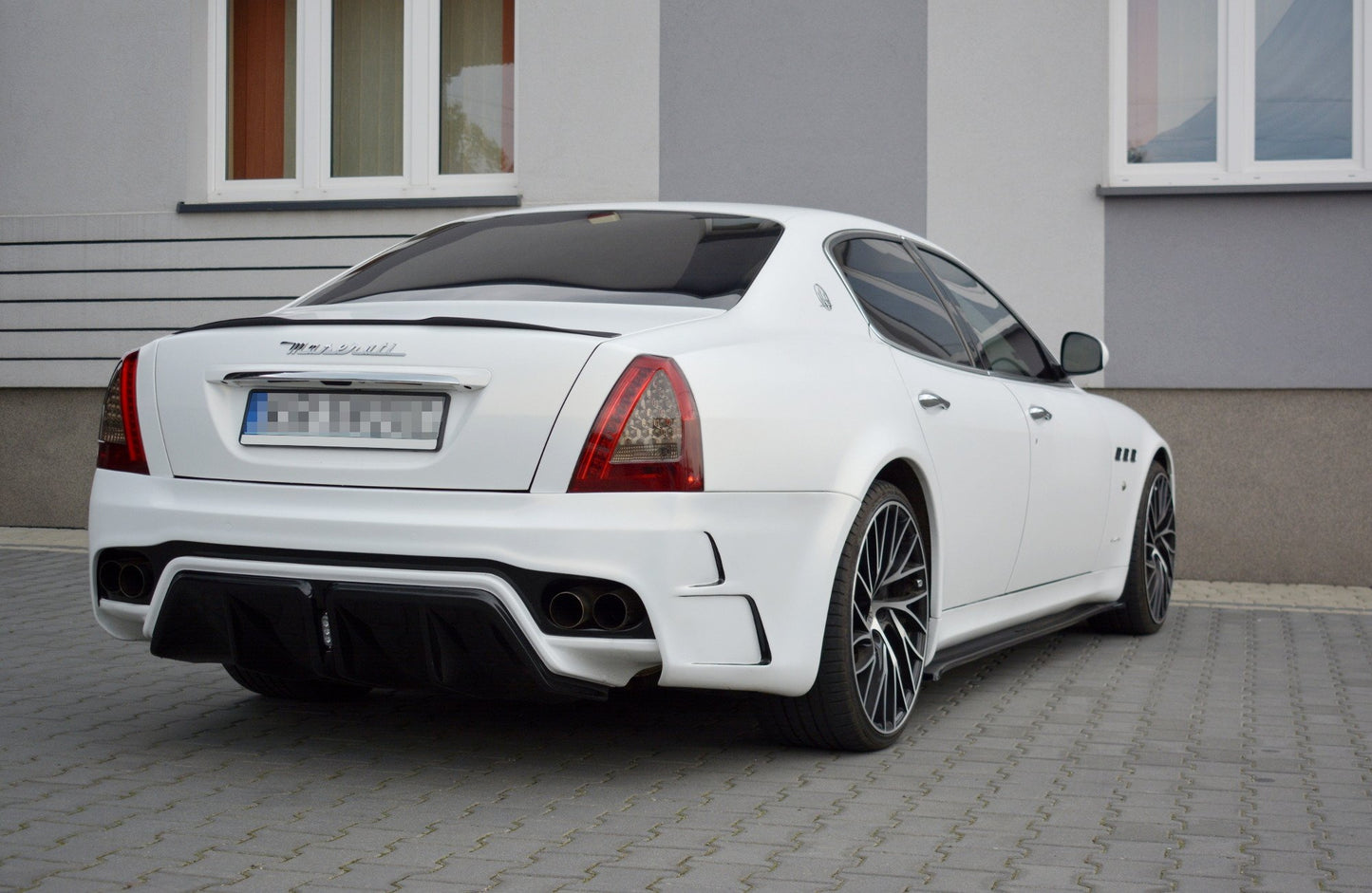 Seitenschweller Ansatz für MASERATI QUATTROPORTE MK5 FACELIFT schwarz Hochglanz