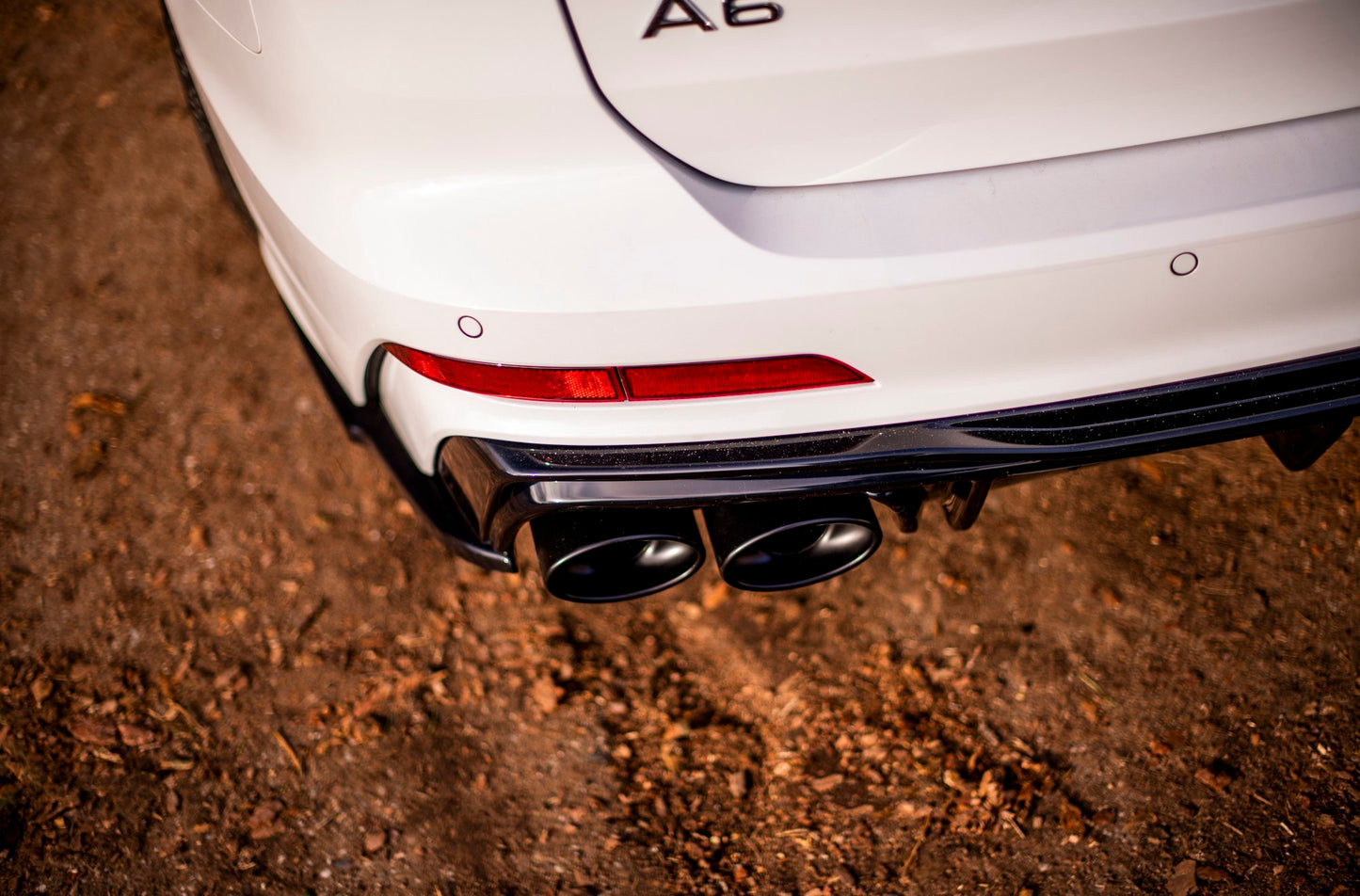 Diffusor Heck Ansatz + Endrohre für Audi A6 S-Line / S6 C8 / C8 Facelift