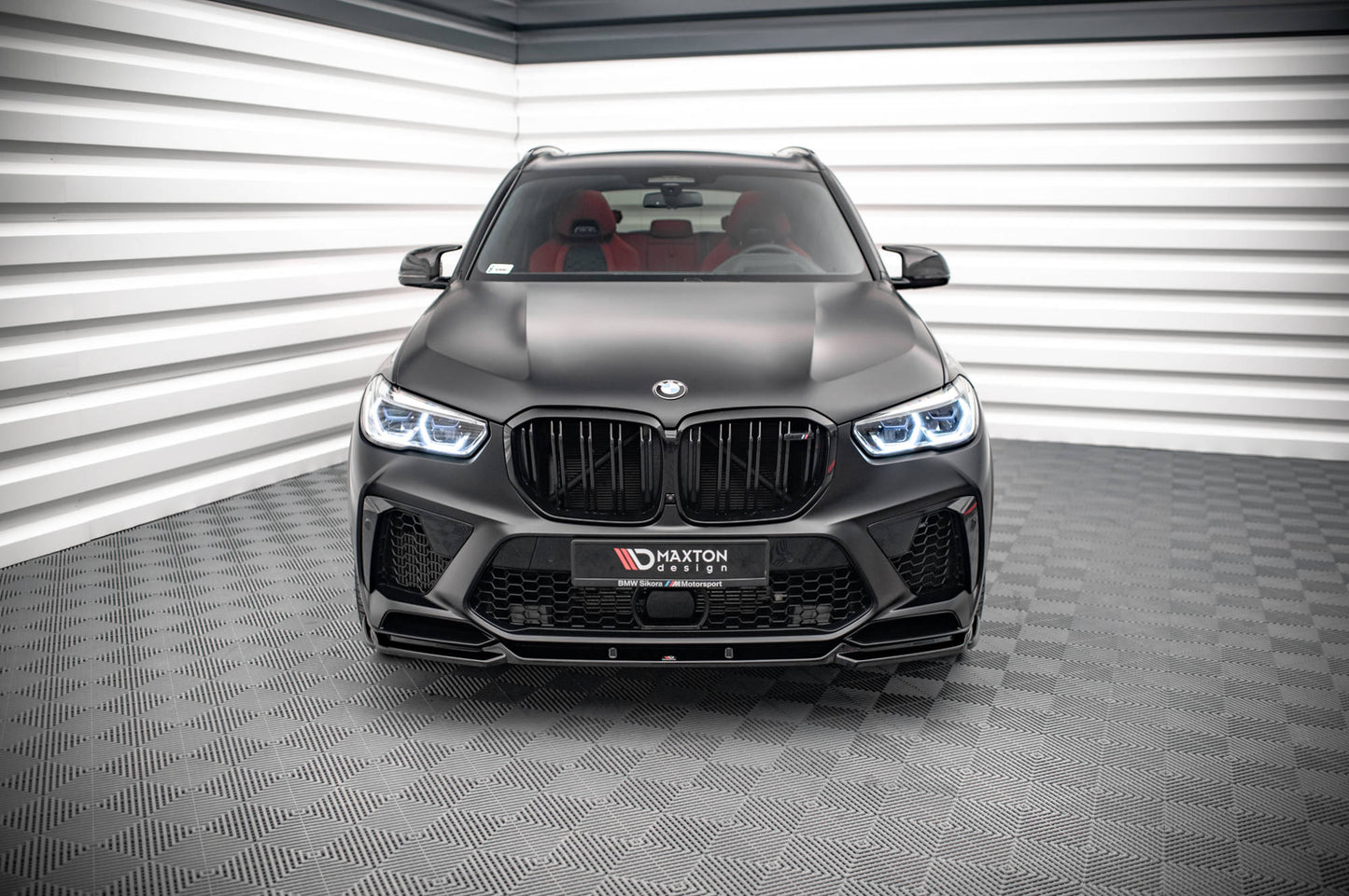 Front Ansatz V.2 für BMW X5M F95 schwarz matt