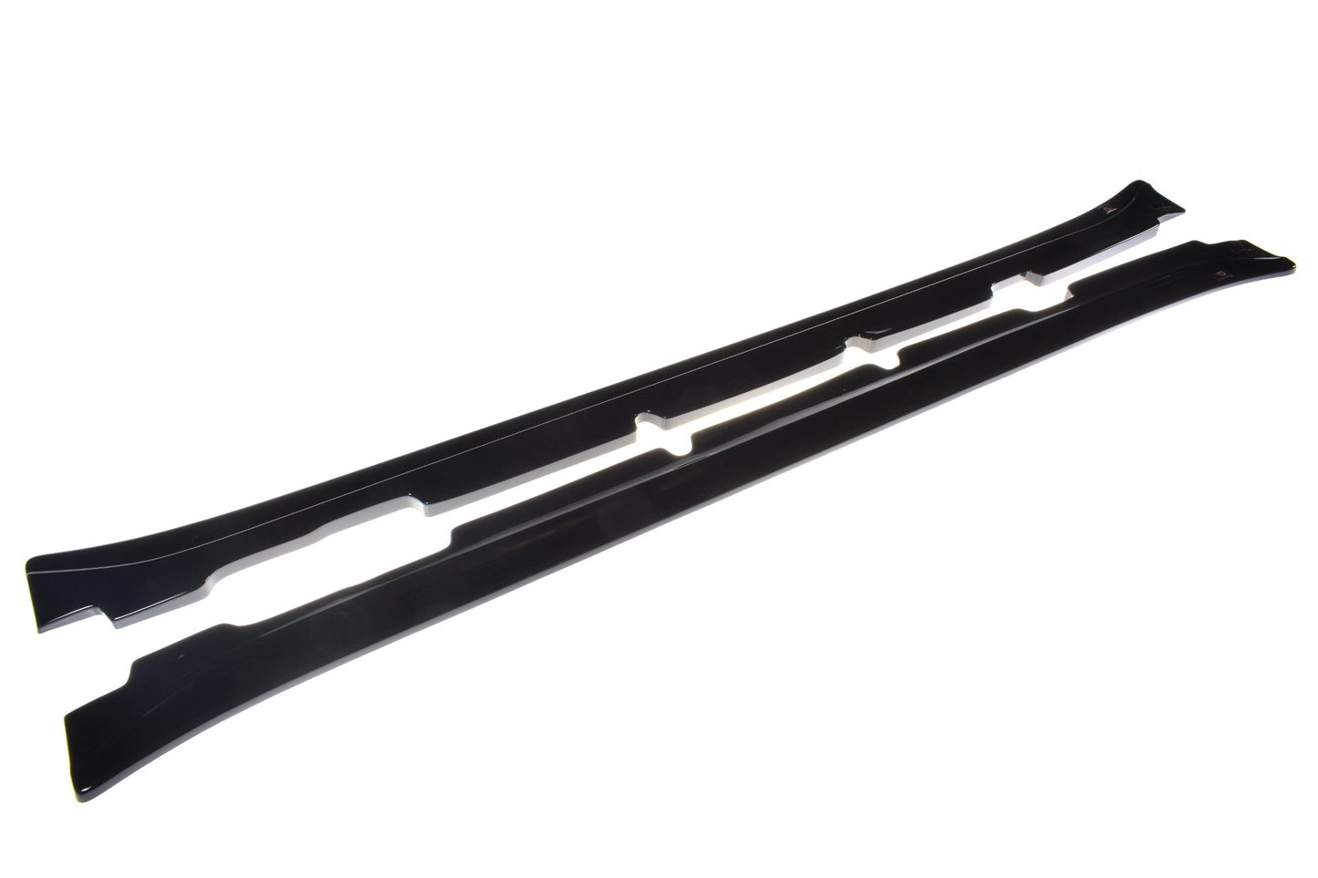 Seitenschweller Ansatz für MASERATI QUATTROPORTE MK5 FACELIFT schwarz Hochglanz
