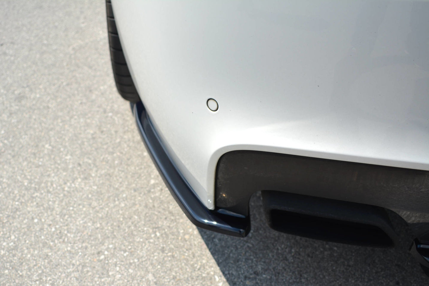 Heck Ansatz Flaps Diffusor für BMW 6er Gran Coupé M Paket schwarz Hochglanz