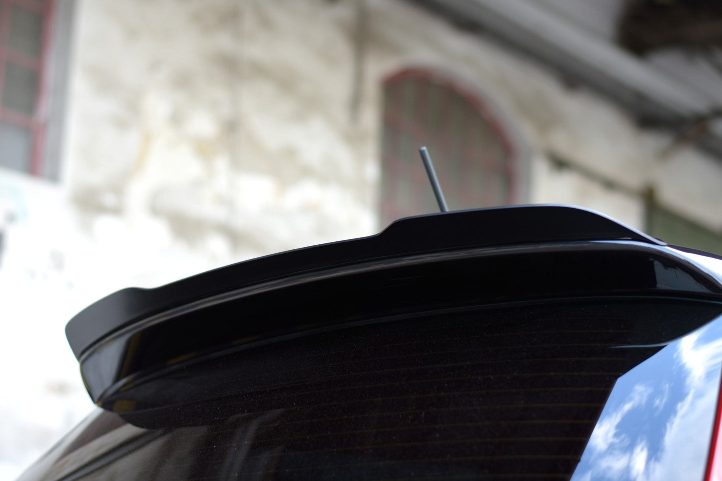 Spoiler CAP für Skoda Fabia RS Mk2 schwarz Hochglanz